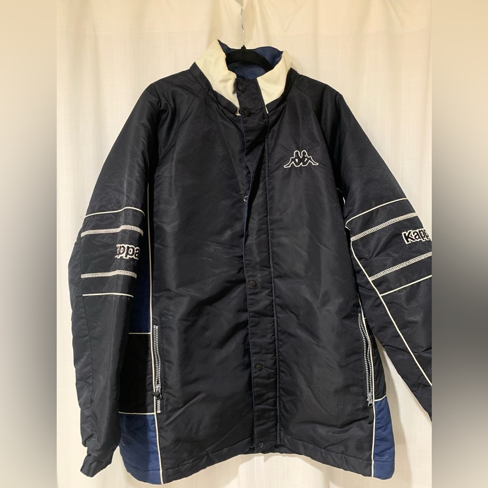 Black and Dark Blue Kappa jacket